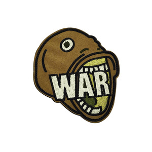 Parche Bordado de Morale con Diseño de Casco de Guerrero con un Ojo Destrozado, Listo para Enviar, para Mochilas Tácticas y Gorras - Product Image 4