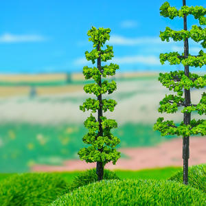 Vente <span class=keywords><strong>en</strong></span> gros de 9 cm <span class=keywords><strong>en</strong></span> plastique PVC créatif plante arbre ornement bricolage Micro paysage pour salon maison de poupée décor - Product Image 4