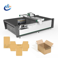 Plotter cortador CNC al mejor precio para tablero de papel de nido de abeja corrugado, embalaje de tarjeta gris, máquina cortadora de cajas de cartón de muestra