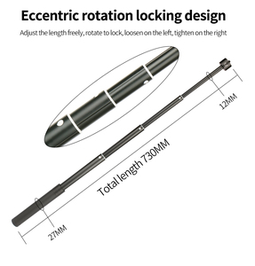 Palo de Extensión de Aleación de Aluminio, Palo Selfie Extensible para Estabilizador Feiyu <span class=keywords><strong>Zhiyun</strong></span>, Cámara <span class=keywords><strong>DSLR</strong></span> Insta360, Fotografía - Product Image 2
