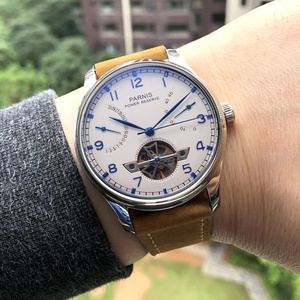 Nuevo Reloj Mecánico Automático <span class=keywords><strong>Parnis</strong></span> Skeleton de 43 mm para Hombre, con Cristal Metálico, Reserva de Energía, Tourbillon, Resistencia al Agua de 5 Bares, Regalo 2025 - Product Image 6