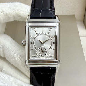 Reloj de Pulsera para Hombre, Diseño Clásico de Lujo, Cuadrado, con Segundero Pequeño, Doble Zona Horaria, Movimiento Mecánico, Correa de Cuero Marrón - Product Image 6