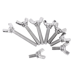 DIN316 M3 M4 M5 M6 M8 M10 Stainless Steel 304 Thumb <b>Wing</b> <b>Screws</b> <b>Wing</b> Bolts with Rounded <b>Wings</b> - Product Image 3