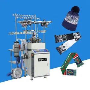 High speed automatic circular hat knitting machine