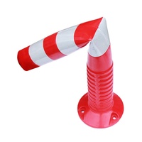 Poteau de signalisation flexible en plastique PU DINGTIAN, poteau de sécurité