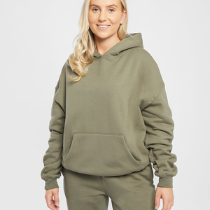 Sudadera con Capucha Extra Grande para Mujer, 100% Algodón, Forro Polar, Ligera, Resistente al Viento, de Secado Rápido, Estilo Urbano, con Logotipo Personalizado en la Parte Delantera - Product Image 1