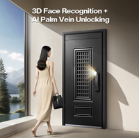 Porte d'entrée de sécurité en acier anti-effraction sur mesure, isolation acoustique, anti-collision, intérieur/extérieur, villa, bâtiment résidentiel