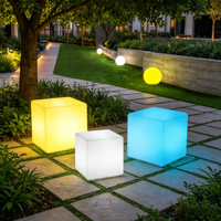 Cube lumineux LED tendance, éclairage de mobilier, cube lumineux pour extérieur, affichage artistique commercial, bar de fête, tabouret lumineux carré
