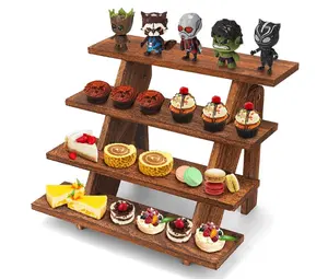 Scaffali per attrezzi Pop fornitori di tavoli supporto per Cupcake in fattoria 24 Cupcakes Riser in legno espositore per Riser rustici espositore in legno artigianale