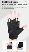 Guantes de Levantamiento de Pesas de Medio Dedo OEM, Transpirables, Anti-Callos, para Entrenamiento en Gimnasio, Ejercicio, Fitness, Deportes, Venta al Por Mayor