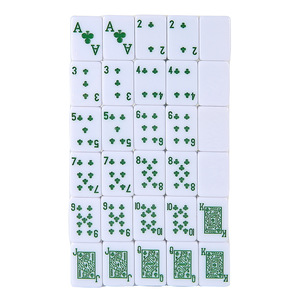 Mini Mahjong de Viaje, 24mm, 120 Piezas, Fichas de Póker Verdes para el Mercado de Singapur, Malasia y Latinoamérica - Product Image 4