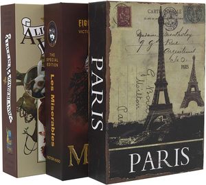 Coffre-fort de livre en papier véritable avec compartiment secret creux et serrure à combinaison, dimensions 8.7"D X 6"W X <span class=keywords><strong>2</strong></span>"H Alice-Combination - Product Image 6