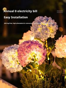 מנורת גן הידראנגאה עמיד למים עבור גן דשא בחצר האחורית - Product Image 6