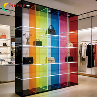 Exhibidores Acrílicos Escalonados Transparentes para Venta al por Mayor, Soportes de Bloques Transparentes para Joyería, Bolsos, Zapatos, Cosméticos, Exhibición en Tiendas y Escaparates