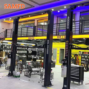 SAMFD Elevador Hidráulico <span class=keywords><strong>de</strong></span> Coches <span class=keywords><strong>de</strong></span> 4 Toneladas (4000 kg / 8800 lb) <span class=keywords><strong>de</strong></span> 2 Postes para Suelo - Product Image 2