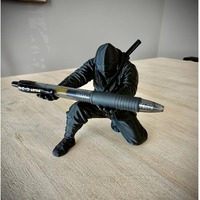 Porte-stylo créatif en forme de samouraï, style anime japonais ninja, organiseur de bureau en plastique, papeterie de bureau
