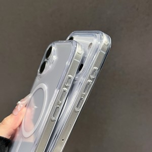 เคสใสอะคริลิกพร้อม TPU รองรับการชาร์จไร้สาย บางเฉียบ สำหรับ 17promax 16 15 14 13 ป้องกันเหลือง - Product Image 2