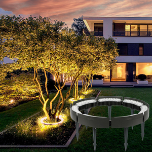 Năng lượng mặt trời <span class=keywords><strong>Tree</strong></span> Led RGB Vòng đèn ôm ngoài trời không thấm nước <span class=keywords><strong>Palm</strong></span> Spotlight 24V chèn không thấm nước Vòng chiếu sáng - Product Image 2