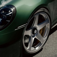Jantes forgées DW en argent brossé avec lèvre polie, 18, 19, 20 pouces, à blocage central, concaves profondes, compatibles avec Golf GTI, Cayenne, Taycan, 991 GT3RS
