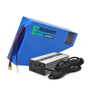 Hot Selling 72v 20ah 30ah Triangle Battery 3000w 5000w Ebike Batteries Triangle Lithium Battery With Bag + BMS + Charger