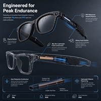 Lunettes de soleil intelligentes 8M avec caméra et traduction IA, photo HD 4K, étanches, pour la conduite en extérieur, lunettes IA Meta