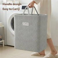 Panier à linge pliable multifonction en tissu Oxford avec poignée, grande capacité, écologique, durable, moderne, pour le rangement des vêtements, salle de bain