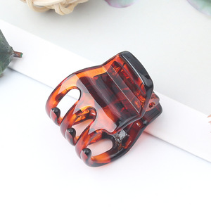 Vente en gros à la mode de 3cm mini pince à cheveux pince en plastique pour femmes filles petite poignée pour queue de cheval haute demi-up coiffures de retour à l'école - Product Image 6