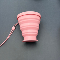 Pliable sans Bpa Silicone Camping lavage tasse durable réutilisable bouteille d'eau rétractable cadeau voyage tasse