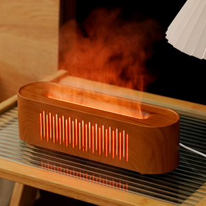 Gran oferta, difusor de aceite esencial creativo para el hogar de 260ML, difusor de Aroma de llama 3D simulado, humidificador de aire de escritorio Usb personalizable - Product Image 1