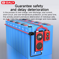 Daly pour équilibreur actif Li-ion LifePO4 3S-32S 12V-72V 150A-200A avec Bluetooth, UART, capteur de température et base en matériau FR-4