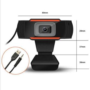 Webcam USB 720P avec micro pour ordinateur portable et de bureau, 1280x960 CMOS, 30fps, 2MP, autofocus, non - Product Image 1