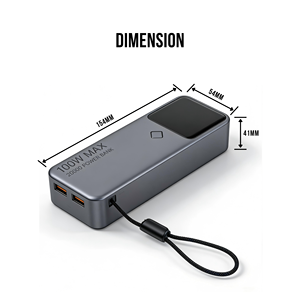Batería <span class=keywords><strong>Externa</strong></span> Lezet Power Bank de 20000 mAh con Carga Rápida, Cargador Portátil USB-C PD, 1 Año de Garantía para <span class=keywords><strong>iPhone</strong></span> - Product Image 4