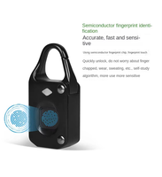 Tuya – cadenas intelligent à empreintes digitales, Mini cadenas électronique biométrique antivol, Portable, pour voyage, bagages, armoire de rangement