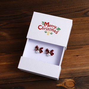 Nuevo Set de Cajas de Papel para Joyería Navideñas de Fuchen, Caja con Cajones para Collares, Anillos, Colgantes, Bolsa de Regalo - Product Image 5