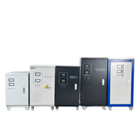 Régulateur de tension monophasé robuste TND pour servomoteur 10kVA 20kVA avec enroulement en cuivre, sortie 220V, affichage LCD