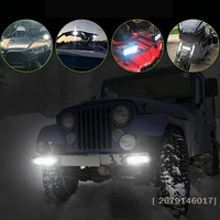 Barre lumineuse LED de travail pour voiture 6 pouces 72W, pour Auto Moto 4x4 Tout-terrain SUV ATV UTV Tracteur Bateau Camion 12V 6000K IP67, Lampe antibrouillard et de conduite à faisceau combiné