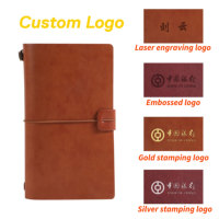 Libreta de Regalo de Alta Calidad con Logotipo Personalizado, Cosida con Hilo, A6, Cuero PU, para la Escuela, Oficina, Negocios, Viajes, Planificador, PVC