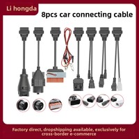 Juego de Cables de Diagnóstico para Automóvil 8 en 1, Compatible con la Herramienta de Diagnóstico con Convertidor OBD 2 DS150E TCS CDP Pro
