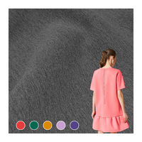 Tissu scuba en polyester tricoté uni, nouvelle arrivée, tissu scuba en coton CVC doux pour robe/