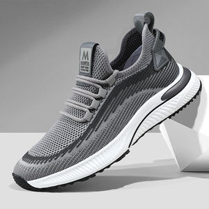 New Fashion Trend Hard-Wearing Lace-Up Lightweight Breathable Anti-Slip Walking Sneakers <strong>Men</strong> <strong>Casual</strong> <strong>Shoes</strong> - Product Image 1