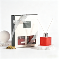 Offre Spéciale : Diffuseur de Luxe à Bâtonnets, Longue Durée, DIY, en Verre, pour Huiles Essentielles, Parfum d'Ambiance Écologique, Sans Alcool, Coffret Cadeau Maison