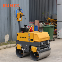 Compacteur à rouleau manuel RUNTX de 800kg avec double tambour