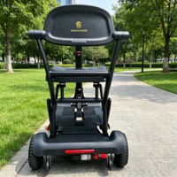 Scooter de mobilité pliable léger à déverrouillage NFC pour personnes âgées, scooter électrique portable à 4 roues, sécurité garantie, batterie non incluse