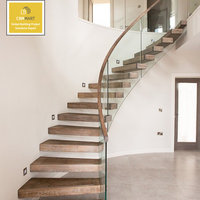 Harga Dealer CBMmart Tangga Spiral Lengkung Logam Putih Elegan untuk Penggunaan Internal