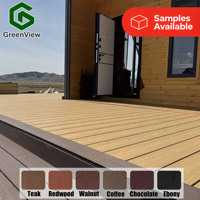 Planches de terrasse en WPC co-extrudé, grain de bois 3D, imperméables, antidérapantes, résistantes aux UV, pour piscine et jardin extérieurs