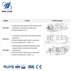 China Huatian CYBT4504 transmisor de presión integrado inalámbrico con pantalla digital de bajo precio