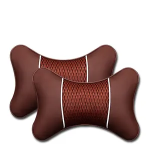 热卖皮革网眼通用汽车头枕制造商3D汽车颈枕