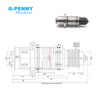 Moteur de broche ATC G-PENNY Machine BT30 3KW-5.5KW 10000 tr/min pour usinage CNC, perçage et arrondissement, électrique, refroidi par eau, à billes céramiques