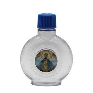 Fournitures Religieuses Décoratives pour Églises : Bouteille d'Eau Bénite en Plastique de 30 ml avec Bouchon à Vis et Autocollants pour Baptême et <span class=keywords><strong>Exorcisme</strong></span> - Product Image 1
