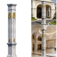 Colonnes romaines décoratives en polystyrène expansé (EPS) – Lignes décoratives écologiques pour la décoration murale extérieure des villas, hôtels, hôpitaux et centres commerciaux